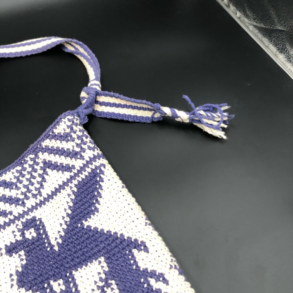 Knit bucket tote-bag